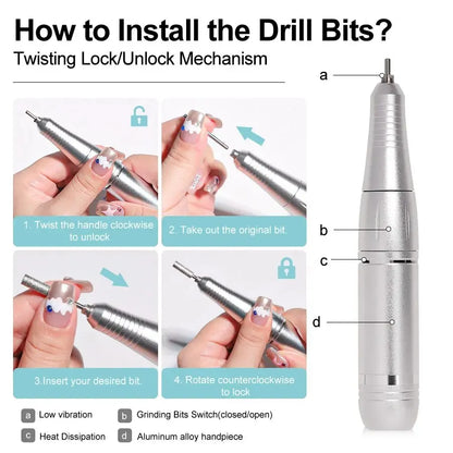 Portable Nail file Machine