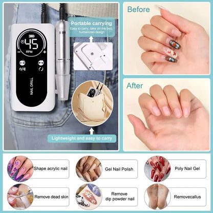 Portable Nail file Machine